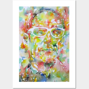 WILLIAM S. BURROUGHS watercolor portrait .3 Posters and Art